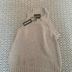 Monrow Sweater Tank top NWT